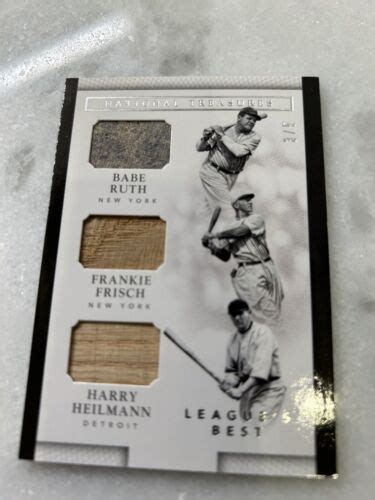 BABE RUTH 2016 PANINI GAME USED JERSEY WORN RELIC PATCH MEMORABILIA