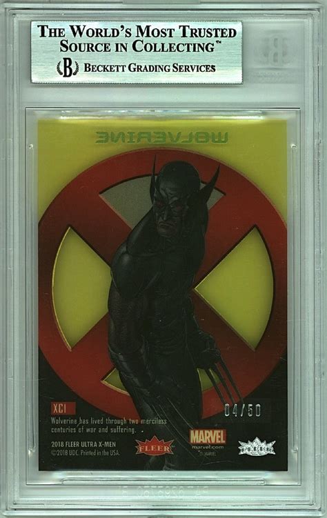 2018 Fleer Ultra X Men X Cuts Yellow XC1 Wolverine 4 50 B Flickr