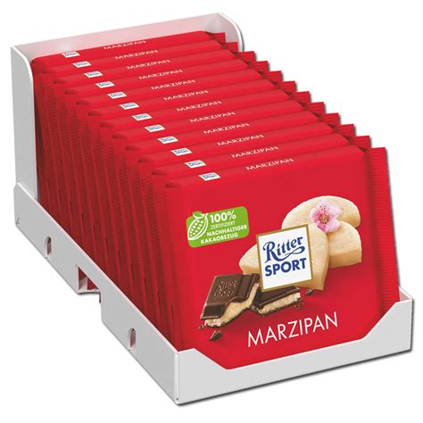 Ritter Sport Marzipan Schokolade Tafeln Je G S Igkeiten