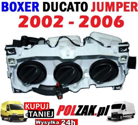 Panel nawiewu Ducato Boxer Jumper 2002 2006 Pokrętła sterowania