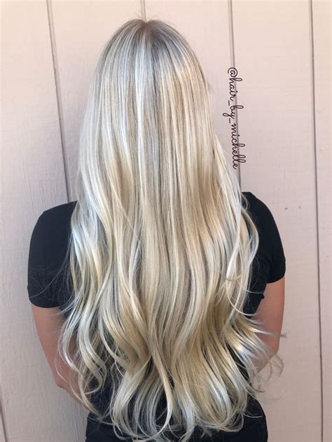 Long Blonde Hair Blonde Highlights White Blonde Balayage Blonde