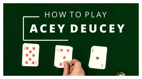 How To Play Acey Deucey Youtube