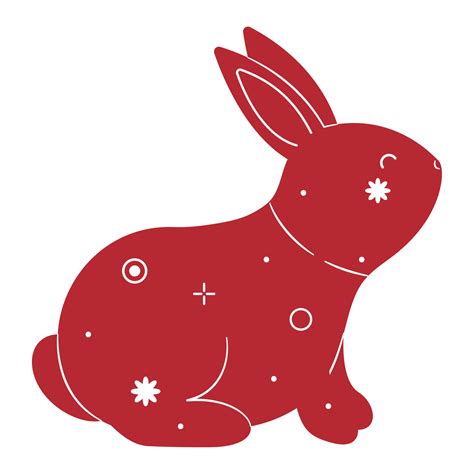 rabbit chinese zodiac 21385691 Vector Art at Vecteezy