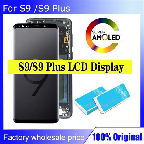 Super Amoled จอแสดงผลสำหรับ Samsung Galaxy S9 G960 G960f Lcd Touch Screen Digitizer Assembly