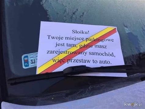 Na parkingu Ministerstwo śmiesznych obrazków KWEJK pl