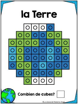 Jour De La Terre French Earth Day Snap Cube Activity Mats TpT