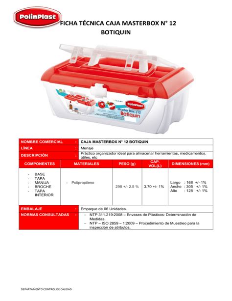 Masterbox 12 BOTIQUIN