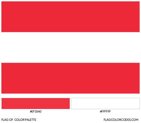 Austria flag color codes