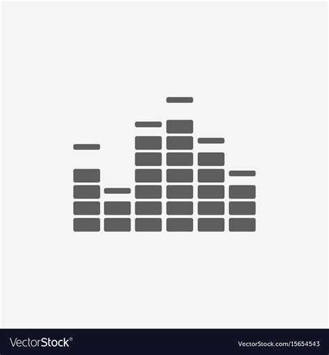 Music Equalizer Icon Royalty Free Vector Image