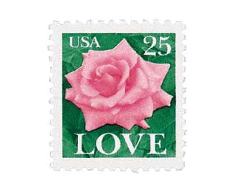 Pink Rose Love Vintage Postage Stamps Unused Usps Stamps Etsy