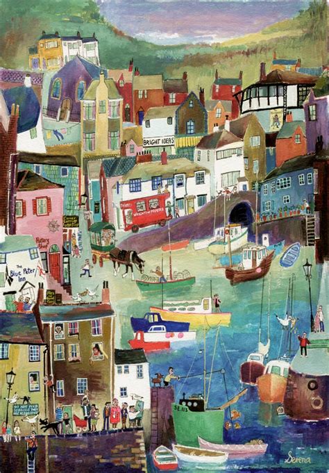 Polperro Serena S19 Seaside Art Art Art Painting