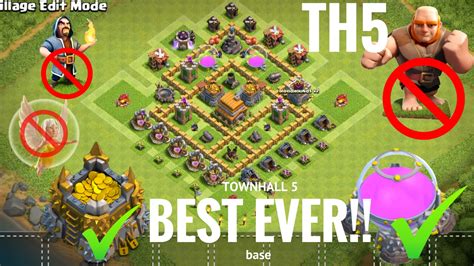 Townhall 5 Th5 Basebest Ever With Replay ⁠ Unbeatable⁠⁠⁠ Youtube