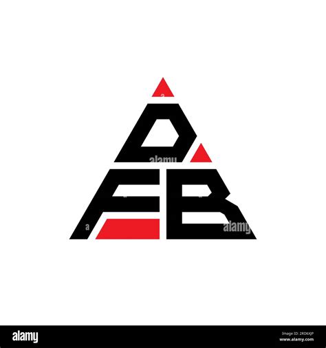 DFB Triangle Letter Logo Design With Triangle Shape DFB Triangle Logo