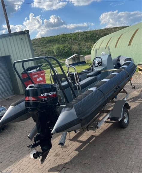 Avon Searider Military Ex Navy Rib Boat Mercury 75 Px Jet Ski For Sale