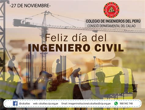 27 NOVIEMBRE DE 2020 DÍA DEL INGENIERO CIVIL CONSEJO DEPARTAMENTAL