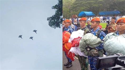 Detik Detik Tiga Pesawat Tempur Sukhoi Tni Au Meriahkan Hut Sultra Ke