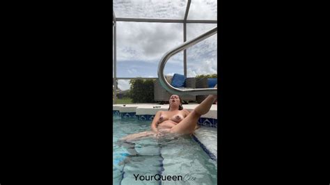 Yourqueencece Fucking My Dildo In The Pool Part Manyvids
