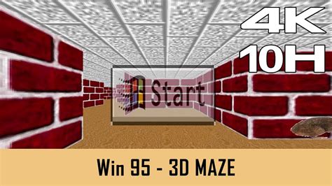 Windows 95 Screensaver 3d Maze 10 Hours No Loop 4k New Youtube