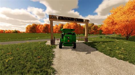 Entrata Del Registro Di Crooked Creek V10 Fs25 Mod Fs22 Mod