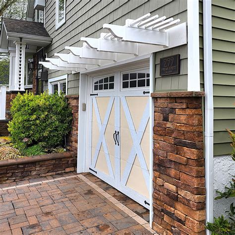 Over Garage Door Pergola And Eyebrow Pergola Kits