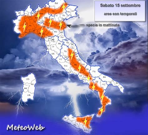 Previsioni Meteo Ancora Una Giornata Con Diffusi Temporali Pomeridiani