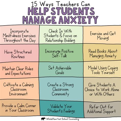 15 Ways Teachers Can Help Students Manage Anxiety At School