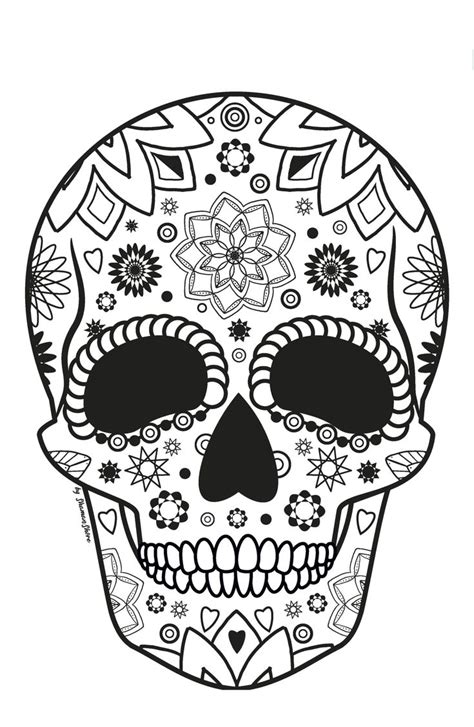 Raskrasil.com-Coloring-Pages-Sugar-Scull-69 | Mandalas de calaveras