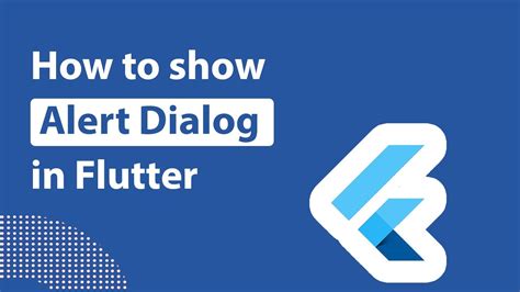 How To Show Alert Dialog In Flutter AlertDialog Widget Flutter YouTube