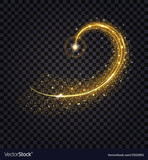 Golden Vector Swirl Png