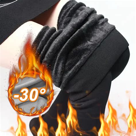 Winter Thermal Verdicken Leggings Super Dicke High Stretch Lamm Wolle