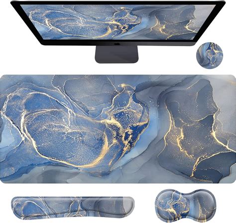 Amazon.com : Extra Large Gaming Mouse Pad Set, 4 Pack Ergonomic ...