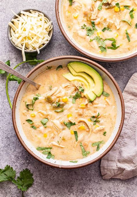 Slow Cooker Creamy Green Chile Chicken Enchilada Soup Recipe Runner