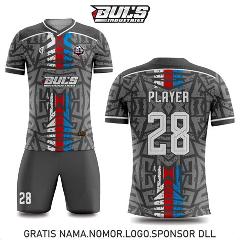 Jual Disain Bebas Jersey Futsal Bola Gratis Custom Nama Dan Logo