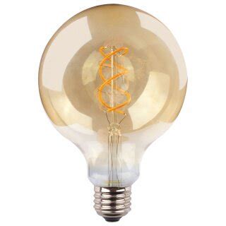 Müller Licht Retro LED Spiral Filament Globe G125 4W 25W E27 Gold 2