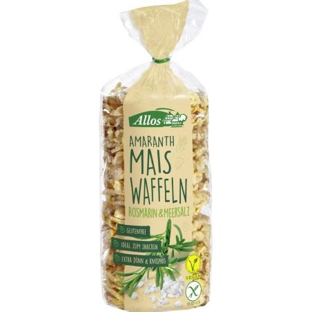 Allos Bio Amaranth Mais Waffeln Rosmarin Und Meersalz Online Kaufen Im Shop