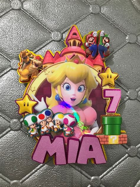 Princess Peach 3d Cake Topper Lazada Ph