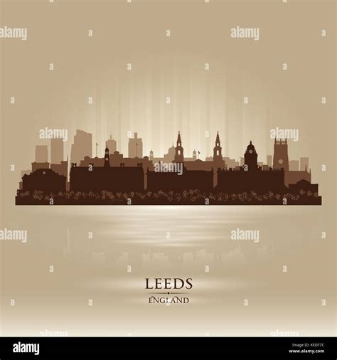 Leeds City Skyline Silhouette Vector Fotos Und Bildmaterial In Hoher