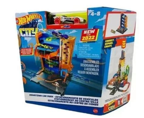 Hot Wheels Pista Estacionamento No Centro Da Cidade Hdr Mattel Pistas De Brinquedo