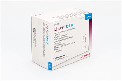 CLUVOT 250 UI POLVO Y DISOLVENTE PARA SOLUCION INYECTABLE O PERFUSION