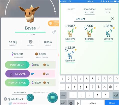 Como Evoluir Eevee Para Glaceon Ou Leafeon Em Pok Mon Go Moyens I O