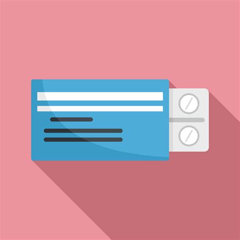 Diabetes pills pack icon, flat style 14495877 Vector Art at Vecteezy