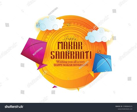 Happy Makar Sankranti Creative Ads Makar Stock Vector Royalty Free