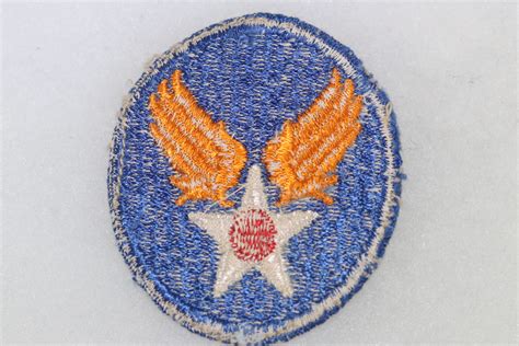 ORIGINAL WW2 US ARMY AIR FORCE CLOTH SHOULDER PATCH 4 USED Butlers