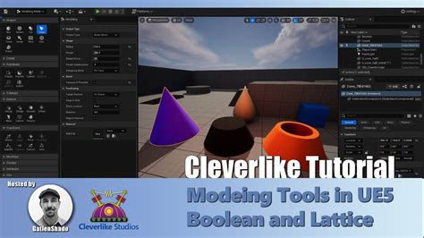 How To Use The Modeling Tools In Ue5 And Uefn Boolean And Lattice Youtube