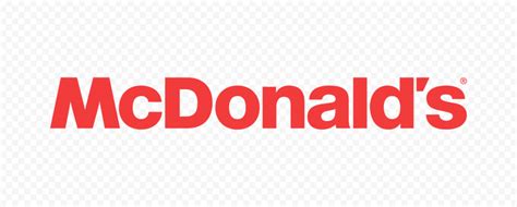 Red McDonald's Logo - HD PNG Image