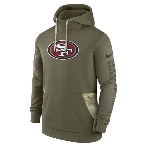 Mens San Francisco 49ers Nike Olive 2022 Salute To Service Therma