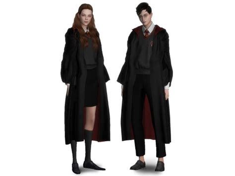 Sims 4 cc harry potter house robes - brilliantjes