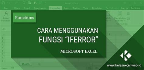 Rumus Excel IFERROR Contoh Dan Cara Menggunakan Fungsi IFERROR Di