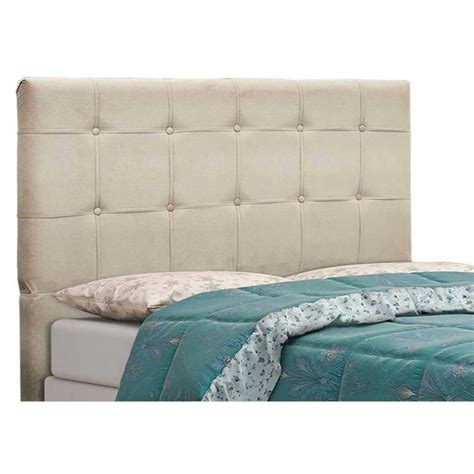 Cabeceira Tóquio para Cama Box Solteiro 90 cm Suede Bege JS Móveis