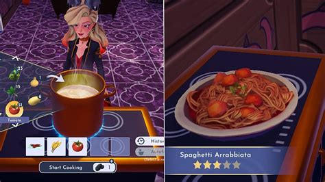 Disney Dreamlight Valley How To Make Spaghetti Arrabbiata Disney